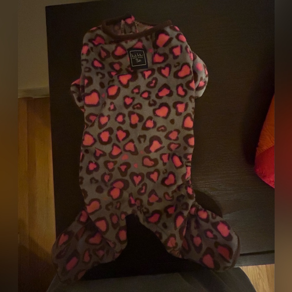 Dog pajamas, size medium